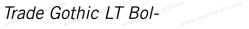 Trade Gothic LT Bol字体转换